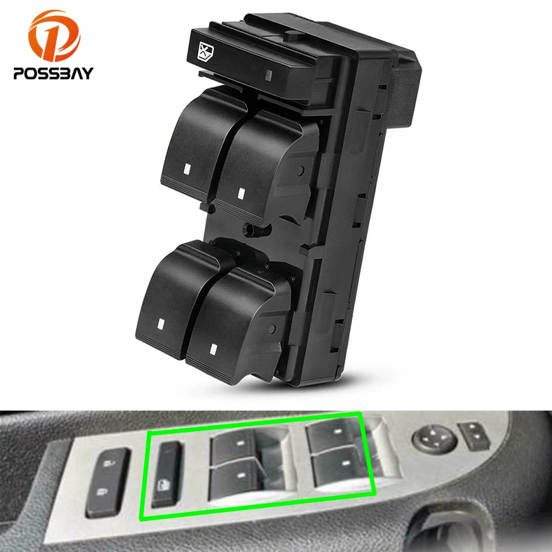 

Car Left Driver Master Power Window Switch Control Replacement for Chevrolet Silverado 1500 2500 3500 HHR Traverse GMC Sierra