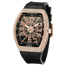 

Cool Men's Quartz Movement Watch Bling Dial Design with Rhinestone Arabic Numerals Bright Multi-Color Silicone Strap Women Gift