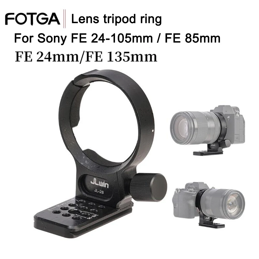 Fotga Obiettivo Treppiede Anello Di Montaggio Per Sony Fe 24-105Mm/85Mm/24Mm/135Mm Collare A Sgancio Rapido Obiettivo Della Fotocamera Adattatore Per 