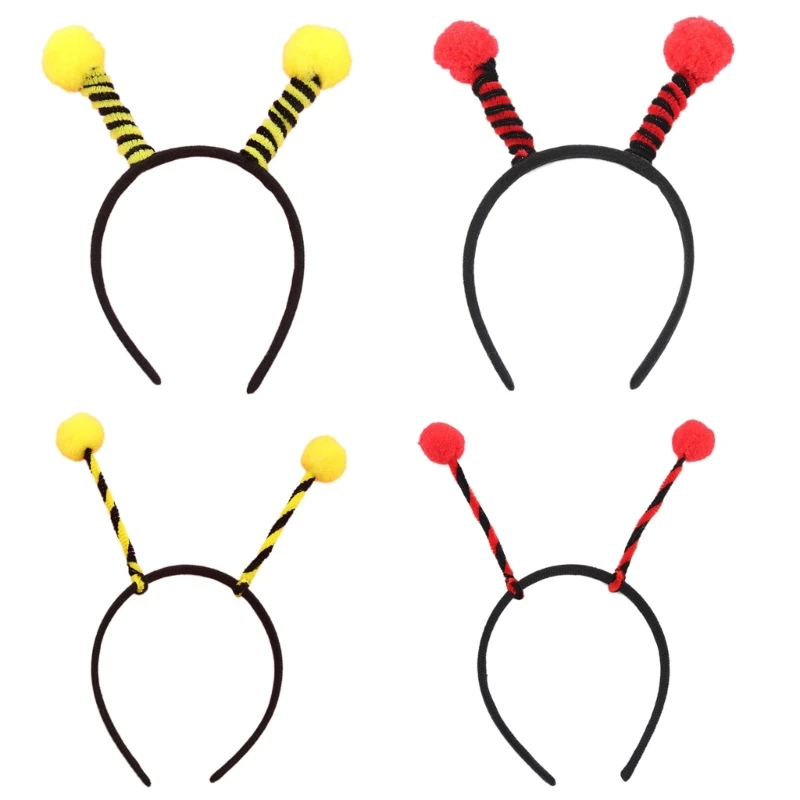 

Antenna Headband Snail, Insect Costume Props with Plush Pom-Pom Bopper Tentacle for Kids Adults Halloween