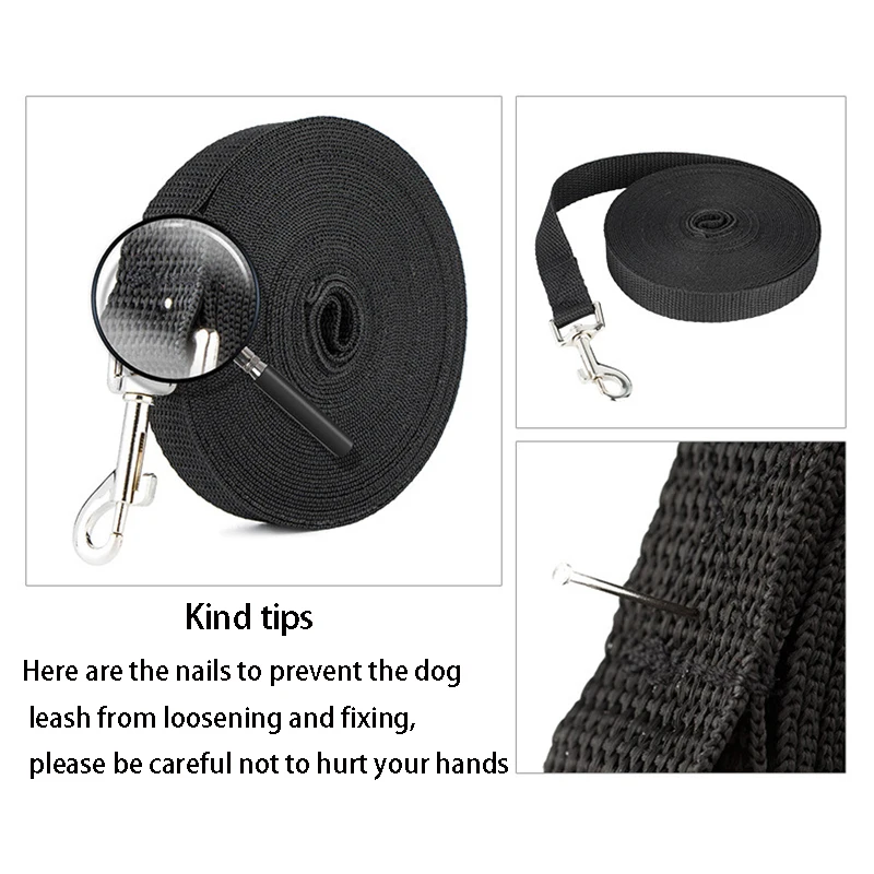 Durable Nylon Dog Training Leash – Adjustable Long Lanyard