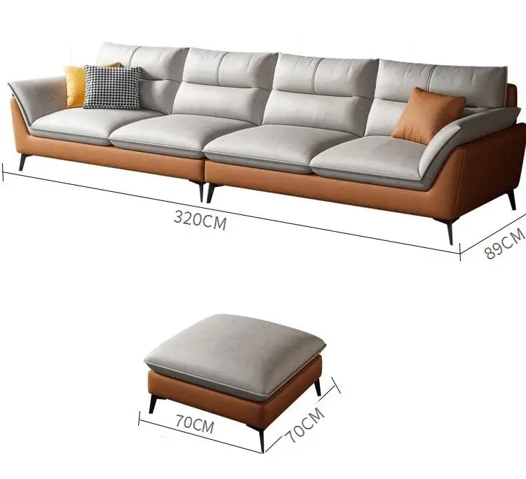 Sofas For Living Room Luxury Italian Minimalist Sofa Sets With Modern Individual Puff Meubles De Chambre Home Decoration