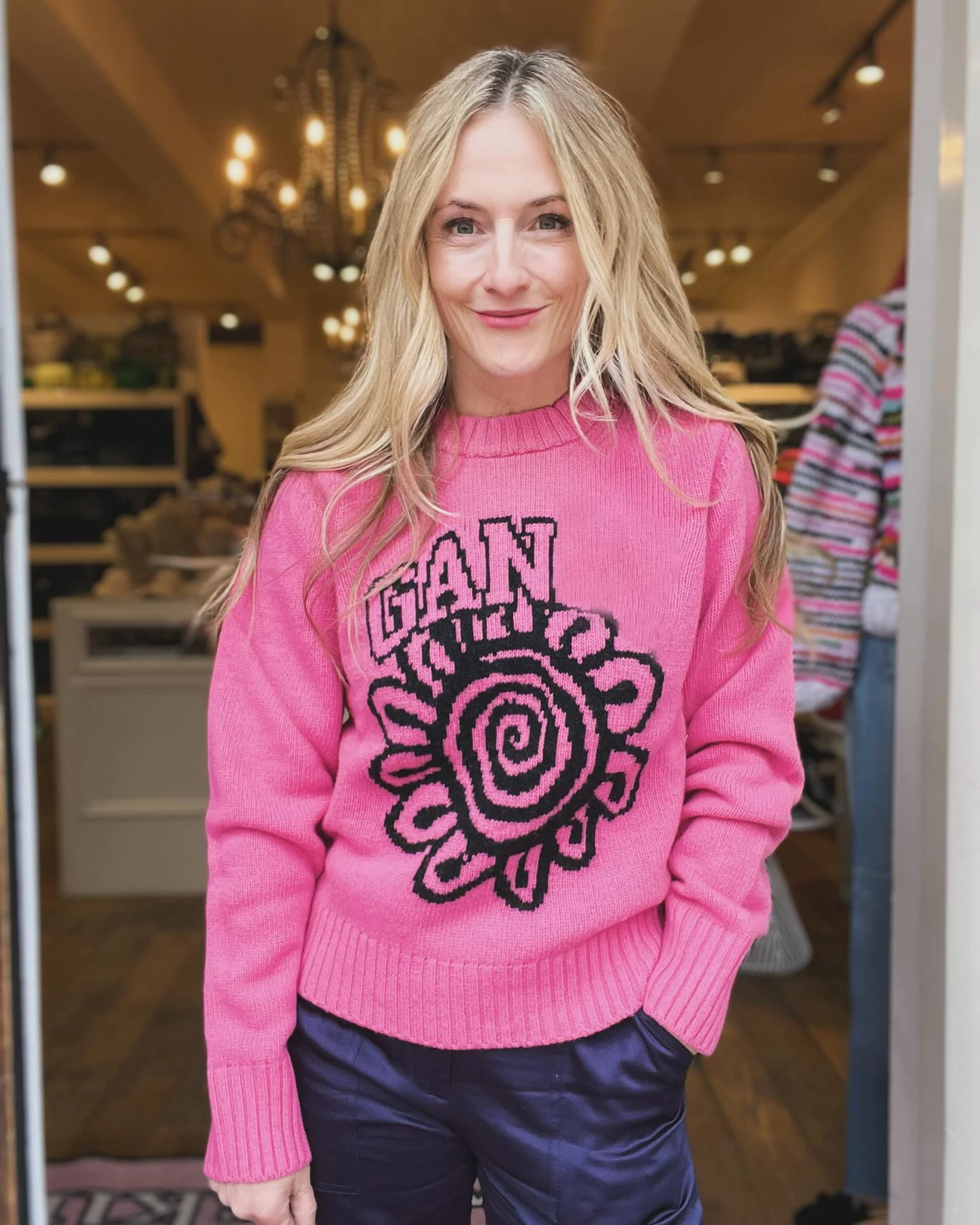 

Женский жаккардовый свитер с цветами, теплый шерстяной пуловер в Корейском стиле, уличная одежда для осени и зимы