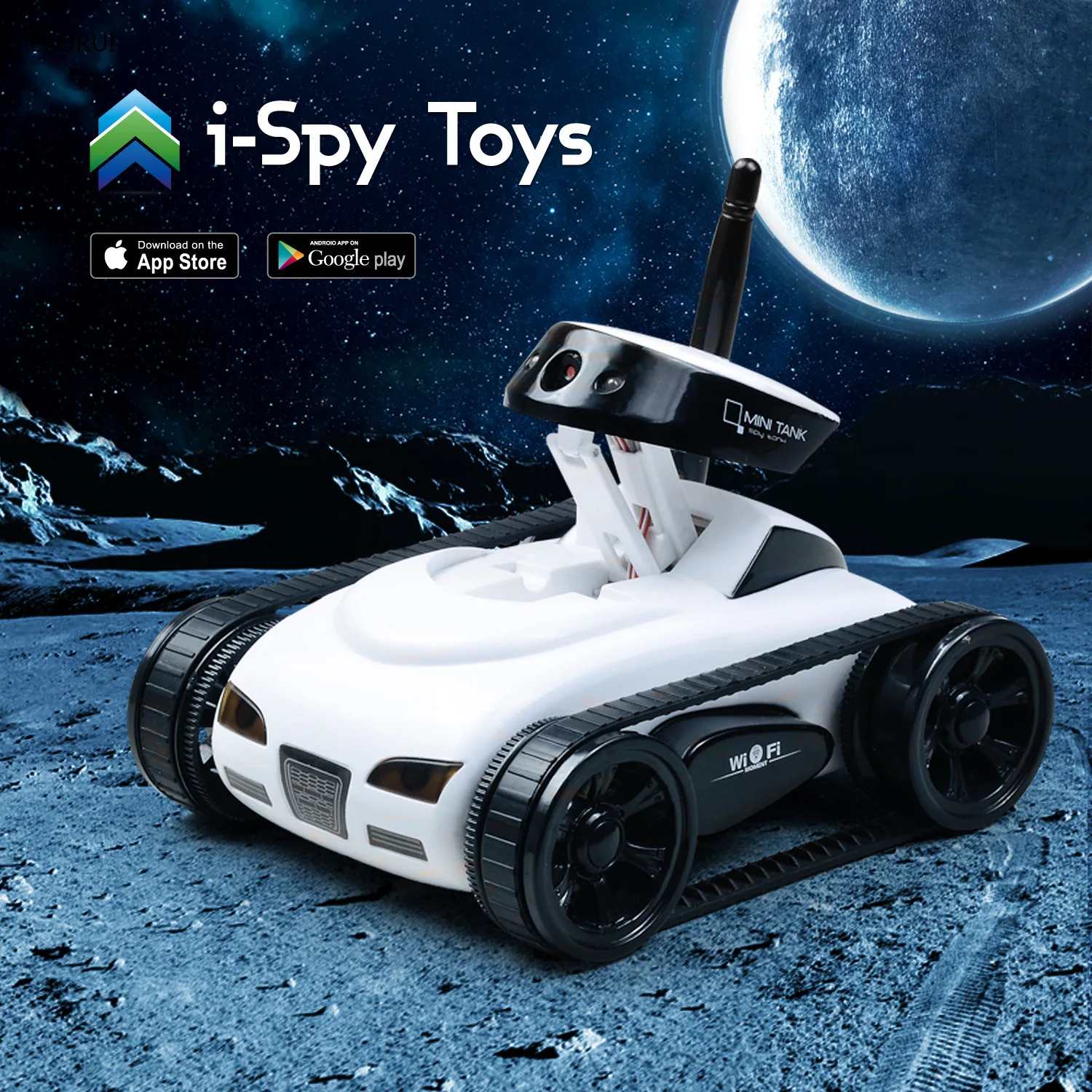 EBORUI 272 Mini I-spy RC Tank Car RC Camera Cars with Wifi FPV 30W Pixels Camera for IPhone IPad IPod Controller 2