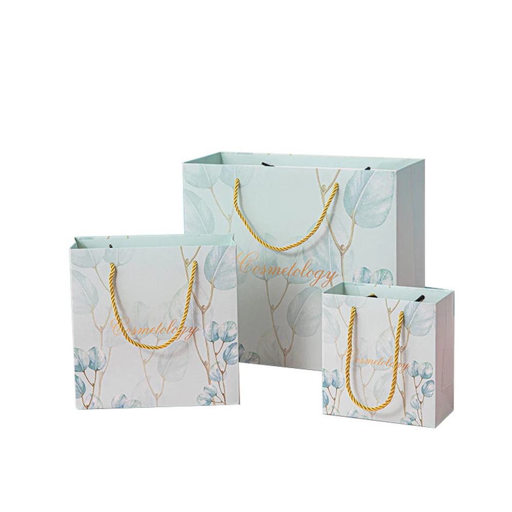 Jewelry Paper Green Handbag Gift Shopping Merchandise Retail for DIY Birthday Business Clothing Christmas Valentine's Day