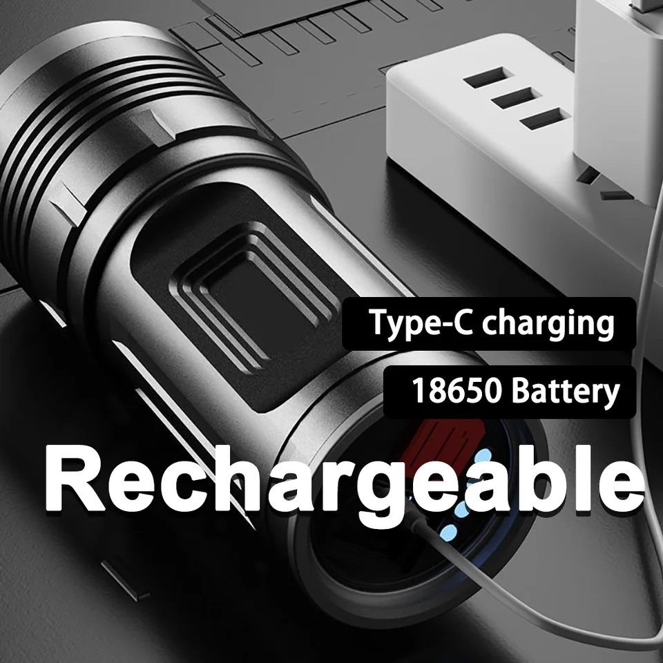 Mini Lampe De Poche Led. Tête Adressable. 450lm Rechargeable 8w. Edm - - 36443Générique