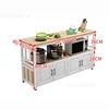 Modern Solid Wood Kitchen Cabinets Home Kitchen Furniture Creative Tableware Storage Cabinet Rack Multi-layer Kitchen Console N 6