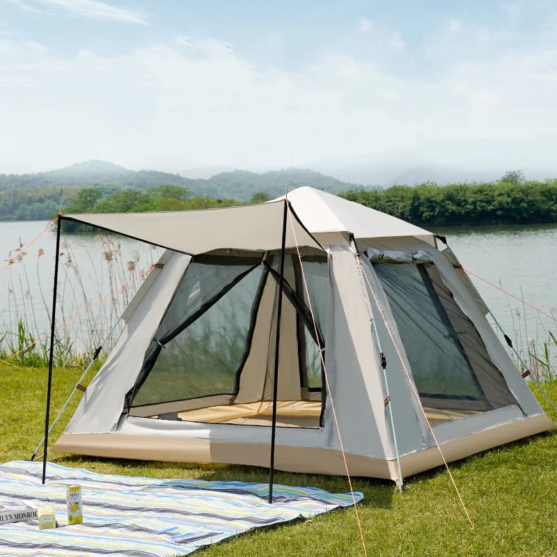 5-8-Person-Outdoor-Automatic-Quick-Open-Tent-Rainfly-Waterproof-Camping ...