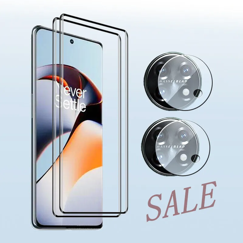 

For Oneplus 11 11R Ace2 Screen Protector 9D Curved selvedge Tempered Glass For Oneplus 11R 11 Ace2 Soft Camera film