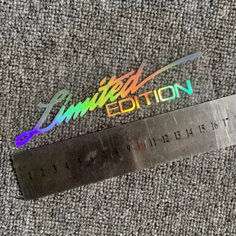 비닐 스티커 창 스티커 자동차 스타일링 3D 한정판 장식 자동차 액세서리에 대한 반사 레이저 데칼