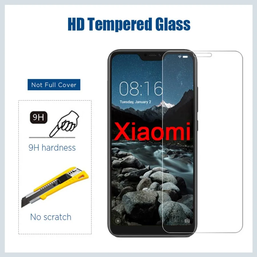 2PCS Tempered Glass For Xiaomi Mi 10T lite pro Mi9 lite 9 SE Screen Protector For Mi 6 9T 10 Lite Mi 8 Lite Pro SE AI A2 A3 lIte - 4