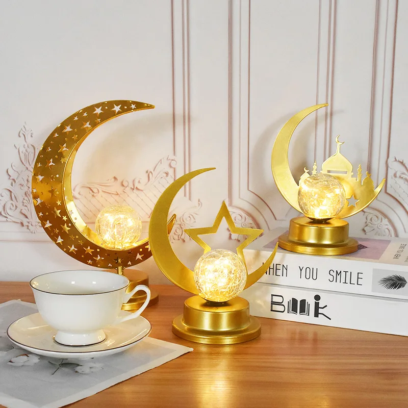 

LED EID Mubarak Decor Ornament Light Eid Kareem Ramadan Decoration for Home Ramadan Mubarak Eid Al Adha Islamic Muslim Party