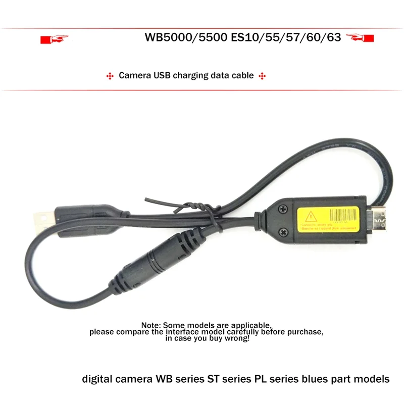 삼성에 적합한 카메라 충전 데이터 케이블 SUC-C3 C5 C7 CB20U05A/B USB 충전 케이블 0.5 미터