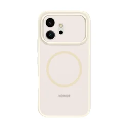 Magsafe Phone Case with Wireless Charging & Shockproof Magnetic Armor - Matte Back Cover for Honor 600 Pro (With Magnetic Beige)