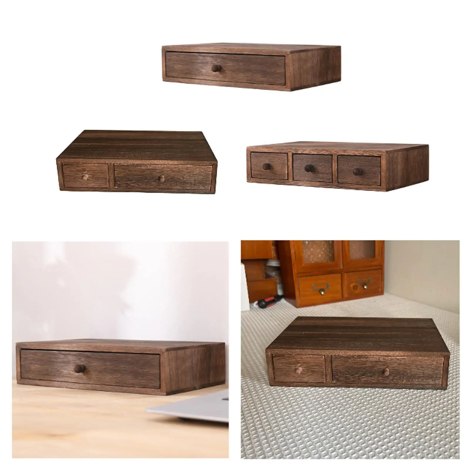 Desktop Organizer with Drawer Cosmetic Organizer for Bills Paper Clips Cards Desktop Organizer with Drawer Cosmetic Organizer for Bills Paper Clips Cards