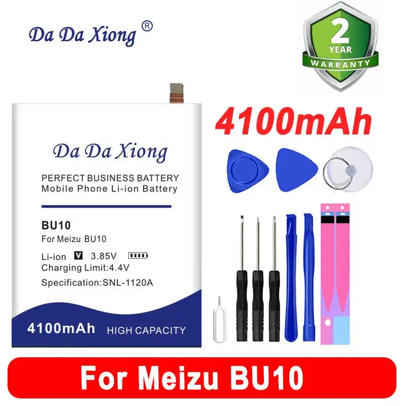 

100% Original 4100mAh BU10 Bateria For Meizu Meizy Meilan U10 Battery in Stock