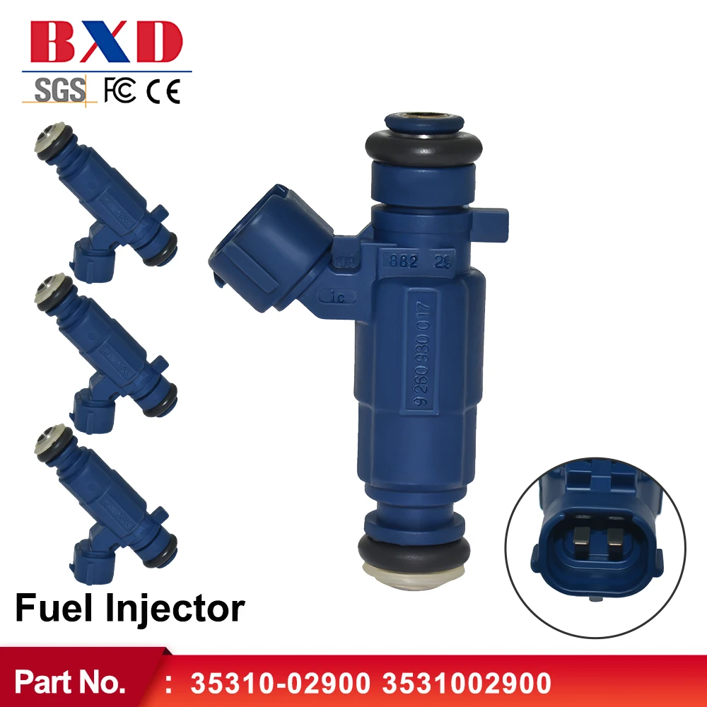 

4 шт. Форсунка топливного инжектора 35310-02900 3531002900 для Hyundai Atos I10 KIA Picanto 1,1, Прямая поставка