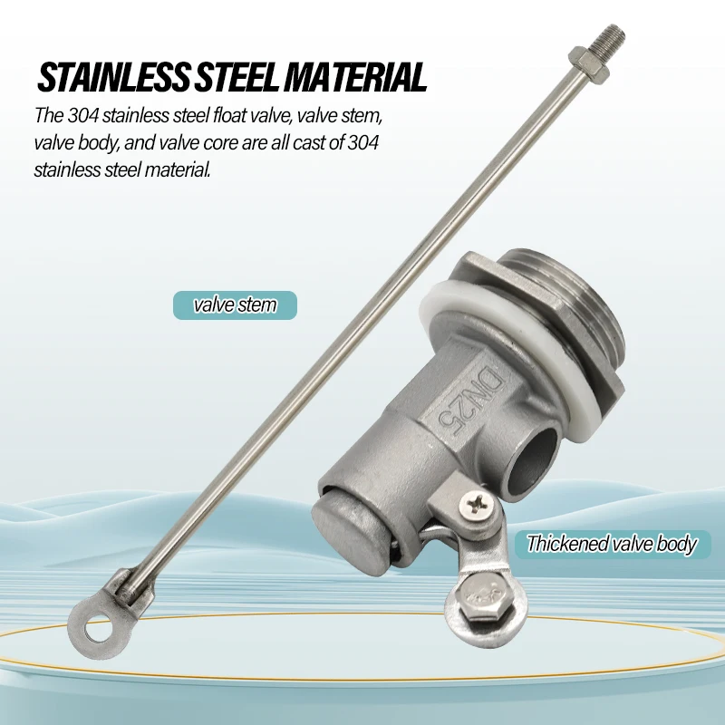 Edelstahl Wassertank Schwimmerventil Abgeschaltung Schwimmerkugel Wasserstandskontrolle Durchflussregelung Schwimmersensor Ventil DN15 DN20 DN25 – Detail 7