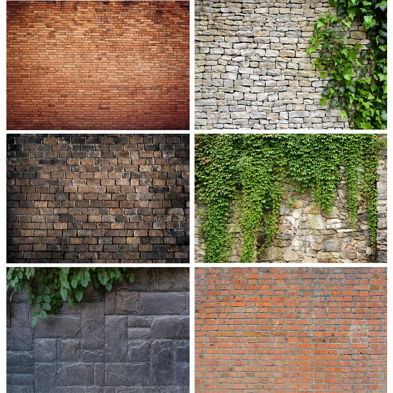 

SHUOZHIKE Art Fabric Vintage Color Brick Wall Backdro Psportrait Photo Photography Background Studio Prop 21128 ZQZQ-02