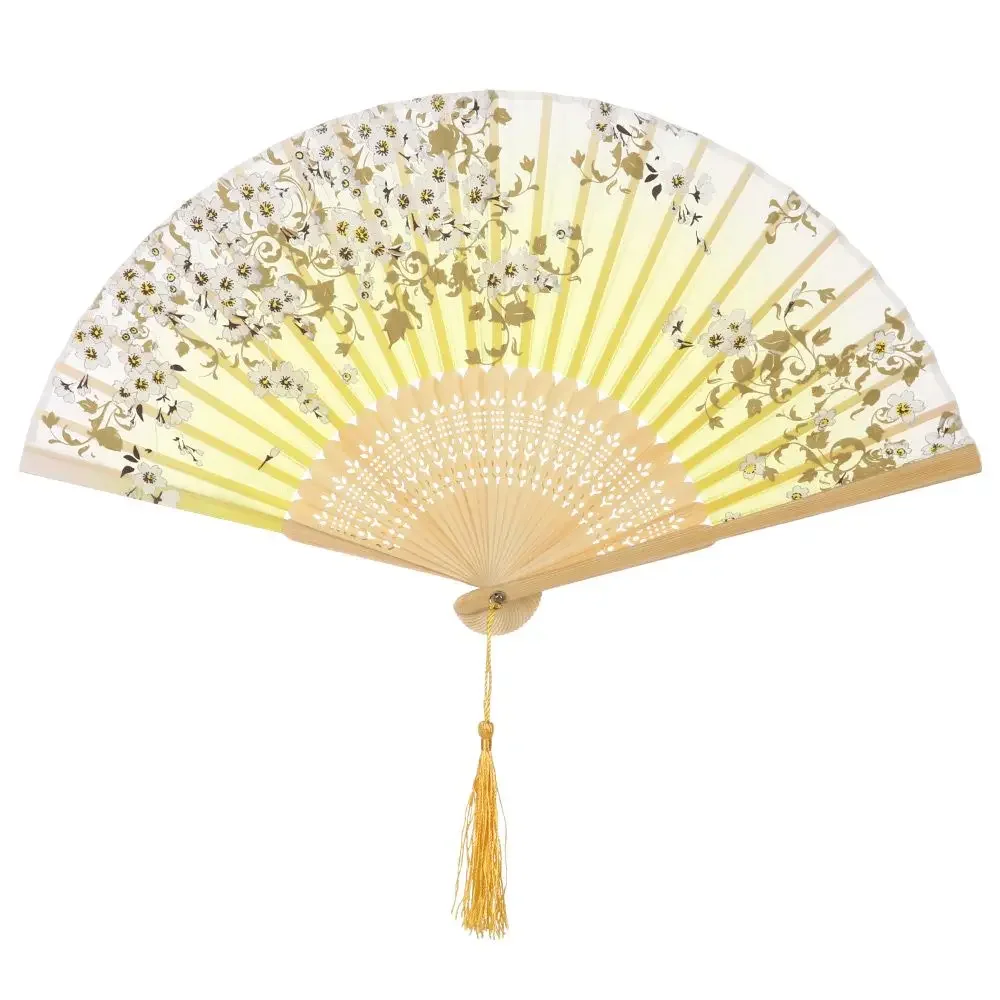 Bamboo Hand Folding Fan Antique Folding Fan Chinese Style Fan thumbnail 4