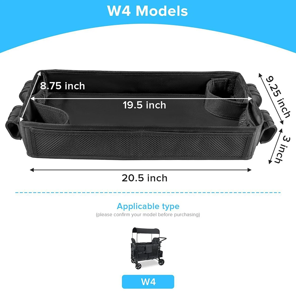 Stroller Dining Tray Stroller Accessories Dining Color black Safe Space For W1 W2 Models For Wonderfold Wagon