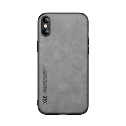 Silky Feel Leather Slim Magnetic Phone Case - iPhone 13 Pro Max (GRAY)