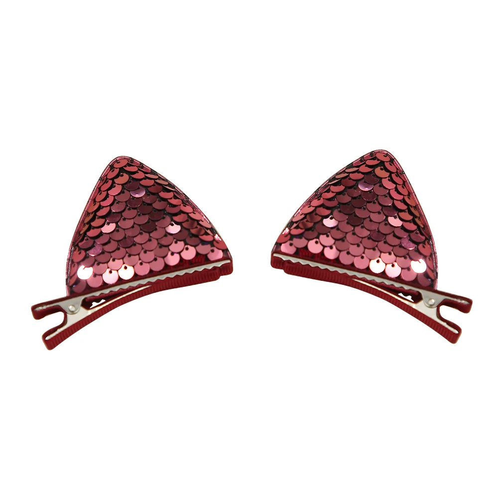 2 Stück glitzernde Katzenohren-Haarspangen für Mädchen, Pailletten-Haarspangen mit Katzenmotiv, Kleinkinder, Tierhaar-Haarspangen, Kinderkostüm, Party-Zubehör – Detail 18