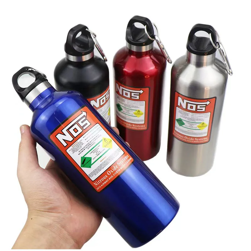 NOS water bottle motorcycles car insulation cup 500ML stainless racing style car interior decoration accessories nos thermos cup 6