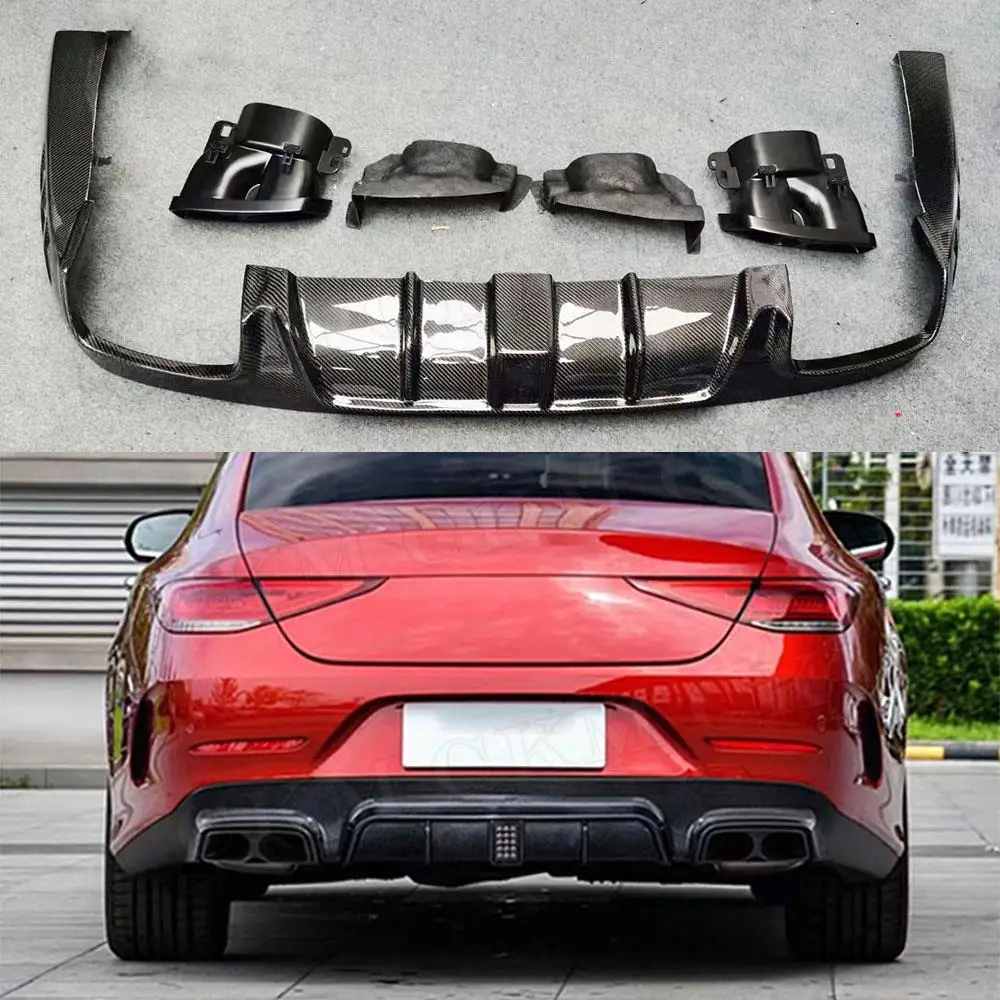 

Фонарь из углеродного волокна со светильник лыми отходами для Mercedes Benz CLS Class C257 CLS260 300 350 450 CLS53 AMG 2019 и выше