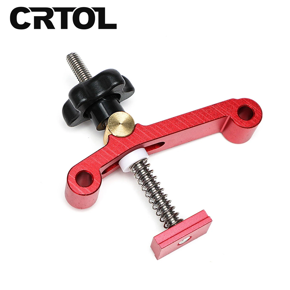 

CRTOL Quick Acting Hold Down Clamp For 19/30mm T-Track Carpenter Universal Fixed Jig T-Slots Blocks Platen Woodworking Tools