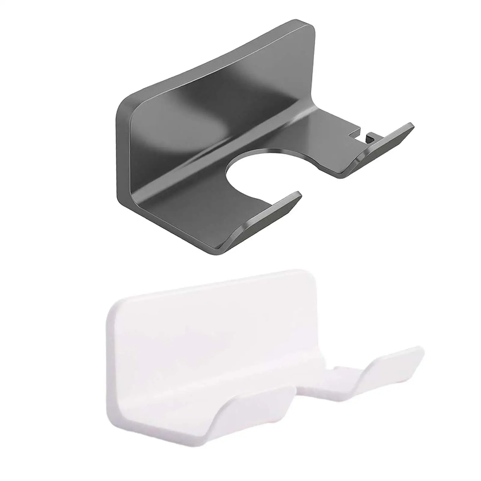 Universal Hair Dryer Holder Storage Bracket Hair Dryer Organizer No Drill Storage Rack for Bedroom Wall Hotel Bathroom Home