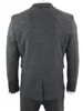 3 Piece Gray Wool Tweed Winter Suit for Men Herringbone Slim Fit Formal Groom Tuxedo Wedding Male  Suits (Jacket+Vest+Pants) 4