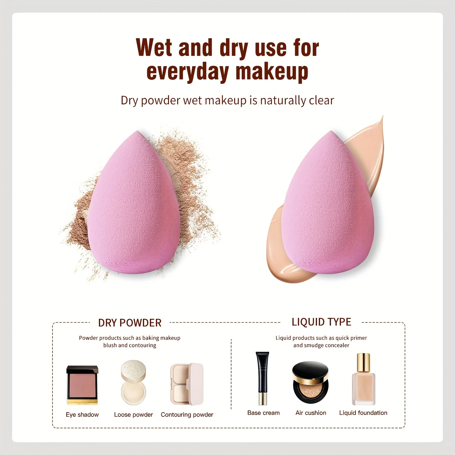 Makeup Sponge Blenders Set - Foundation Applicator Cosmetic Tools, Wholesale, Free Shipping