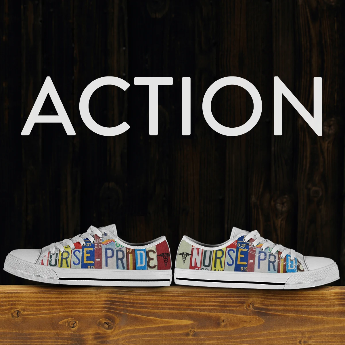 License Plate Nurse Pride Women Shoes New Retro Lowtop Sneakers Shoes Canvas Round Toe Causal Flat Shoes Zapatos