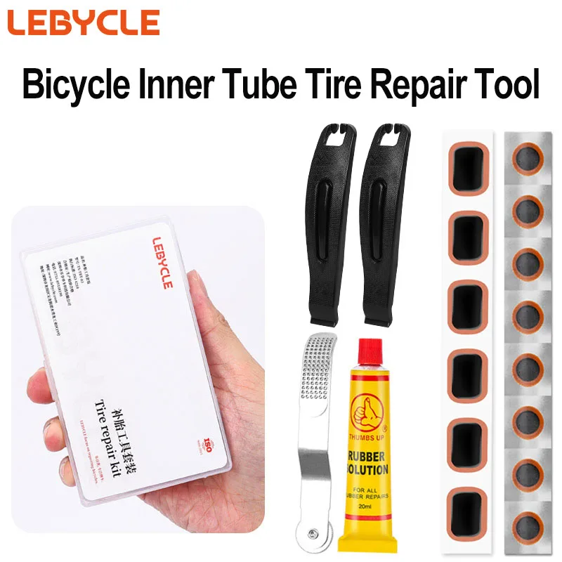 LEBYCLE Bike Tire Repair Kit MTB Road Bycicle Inner Tube Puncture