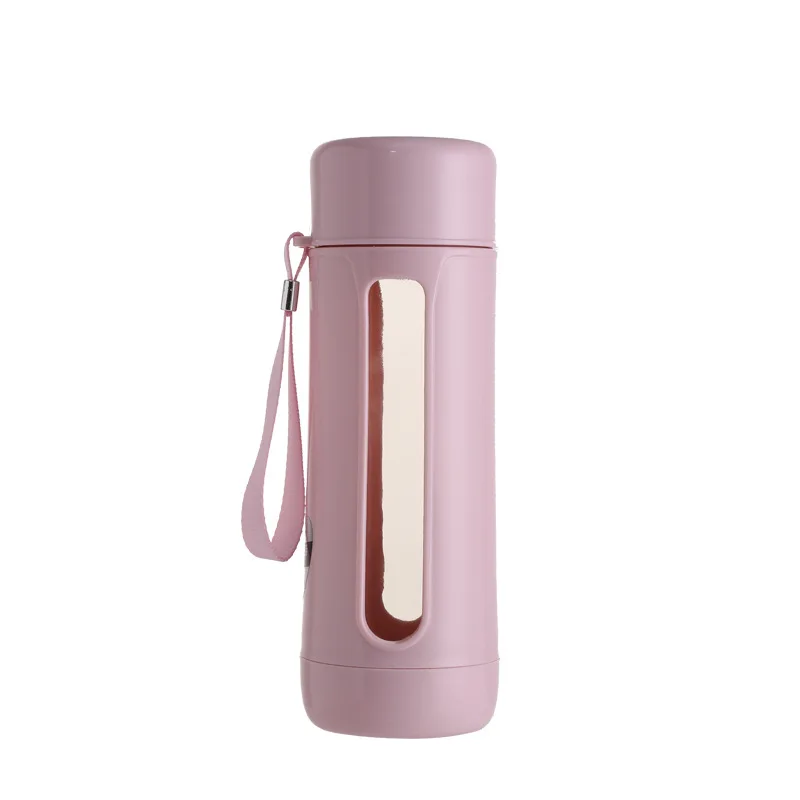 

Portable Glass Water Cup, Drop Resistant