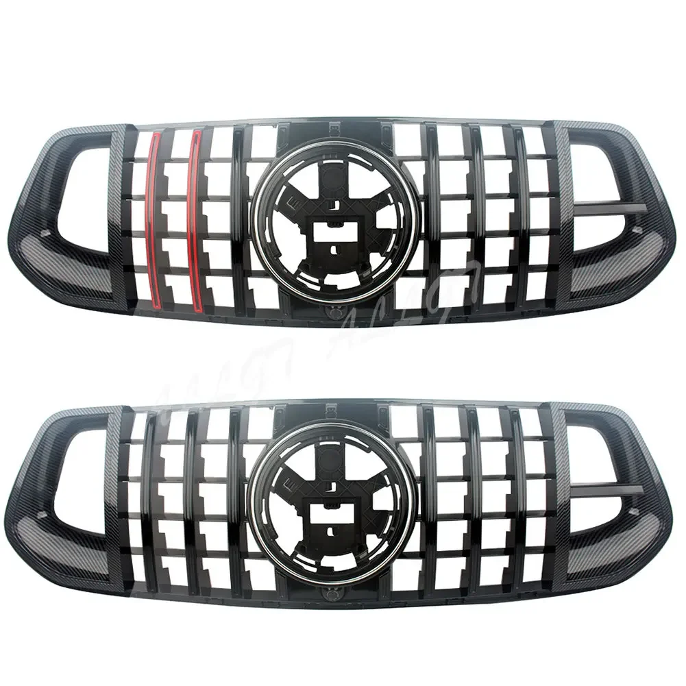 프론트 레이싱 빌렛 범퍼 그릴 어퍼 커버, 메르세데스-벤츠 W167 GLE-Class GLE350 GLE450 2020-2023 디럭스 스포츠 스타일