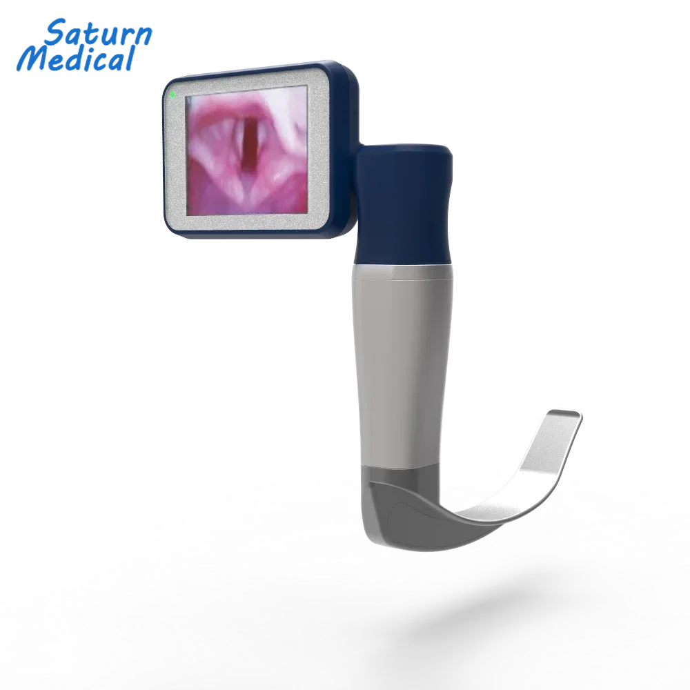 

Medical anesthesia reusable video laryngoscope with LCD display