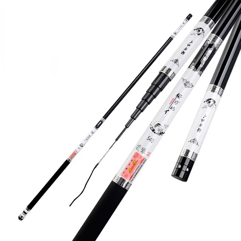 Full Size High Carbon Fiber Telescopic Power Hand Pole Fishing Rod 2 7M 3 3M 3