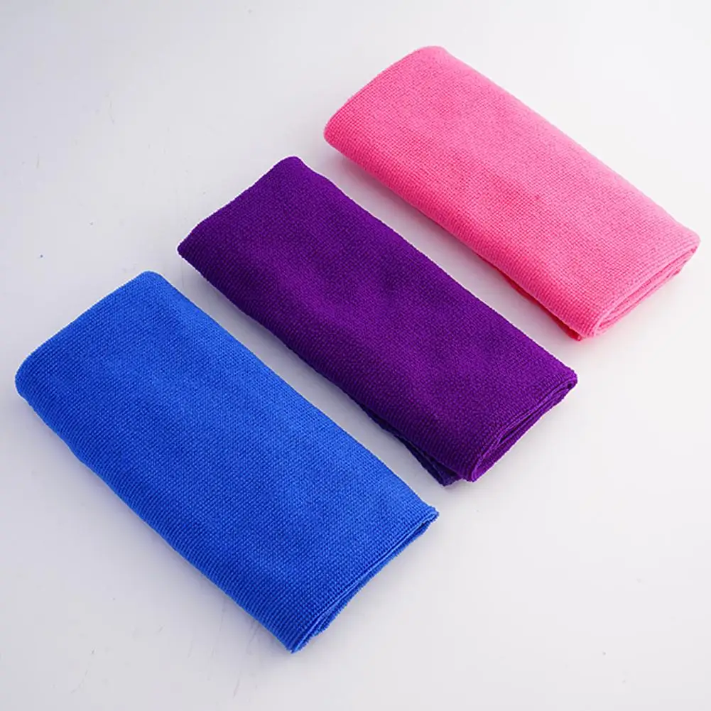 35x75CM Rectangular Face Towel Microfiber Towels Embossed Thick Soft Absorbent Ultrafine Fiber Towel Beach Bath Hair Dry