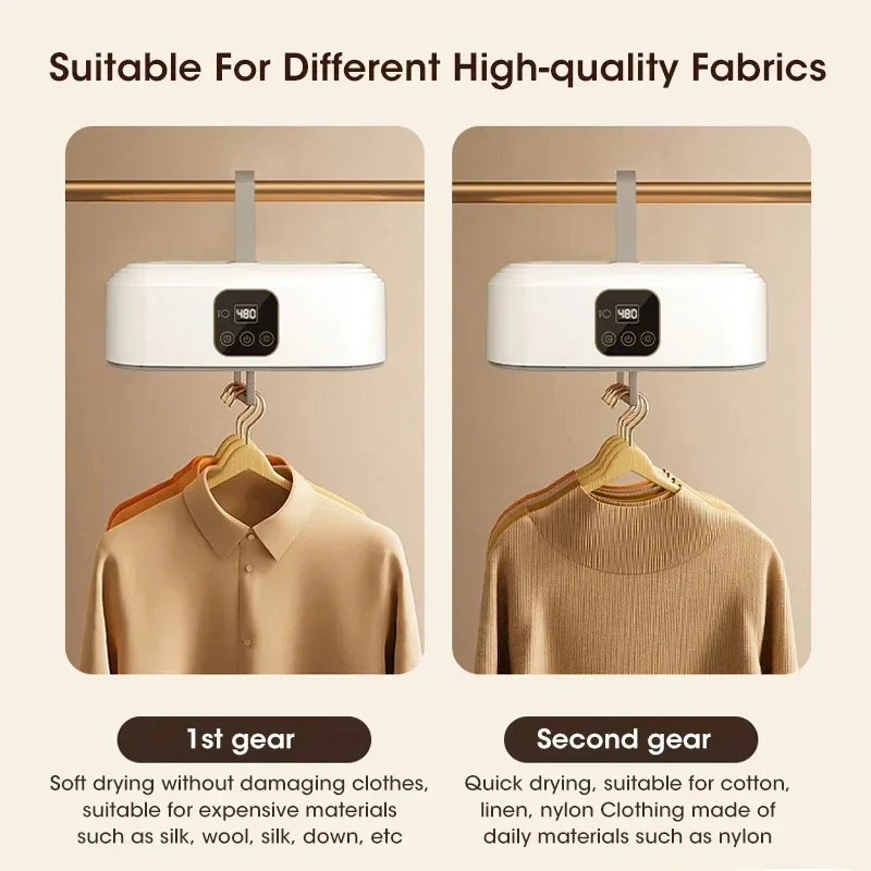Xiaomi 600W Folded Smart Electric Clothes Dryer Hang Ultraviolet Dryer Machine Portable Travel Remote Control Warm Air Dryer New 6