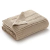 90*70cm Cotton Baby Receiving Blankets for Newborn Girls & Boys Super Soft Dual-Use Crib Nap Stroller Bedding Cradle Quilt Solid 3