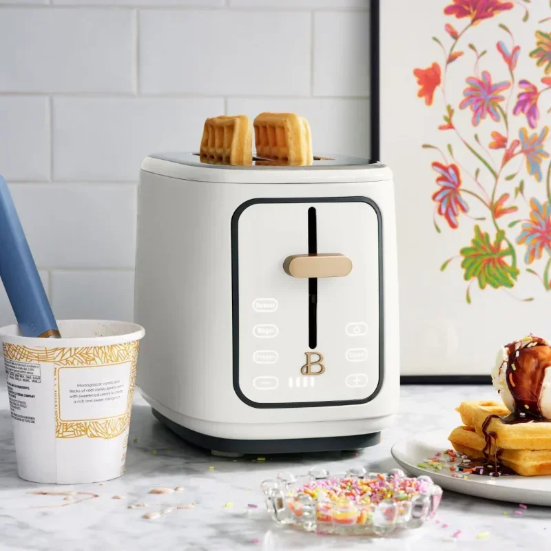 

Beautiful 2 Slice Touchscreen Toaster, White Icing By Drew Barrymore Multifunction Breakfast Machine