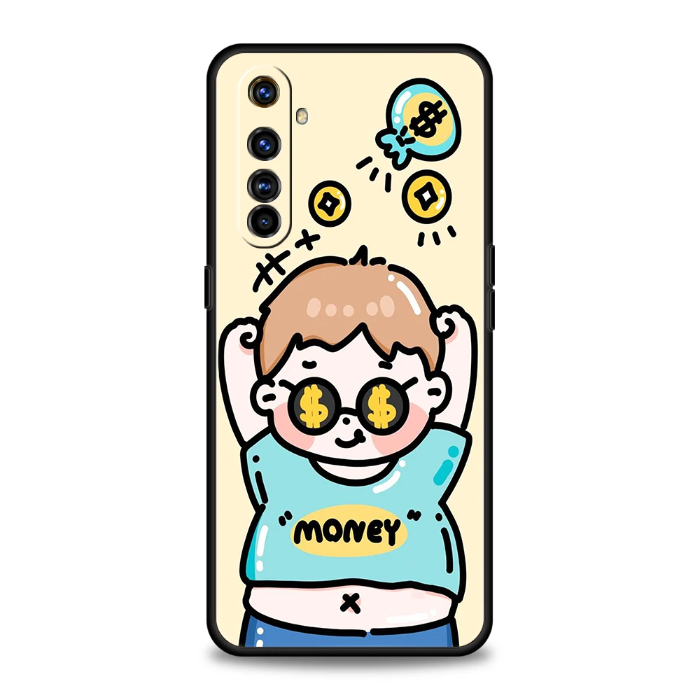 Whimsical Cartoon Character Soft TPU Phone Case Cover