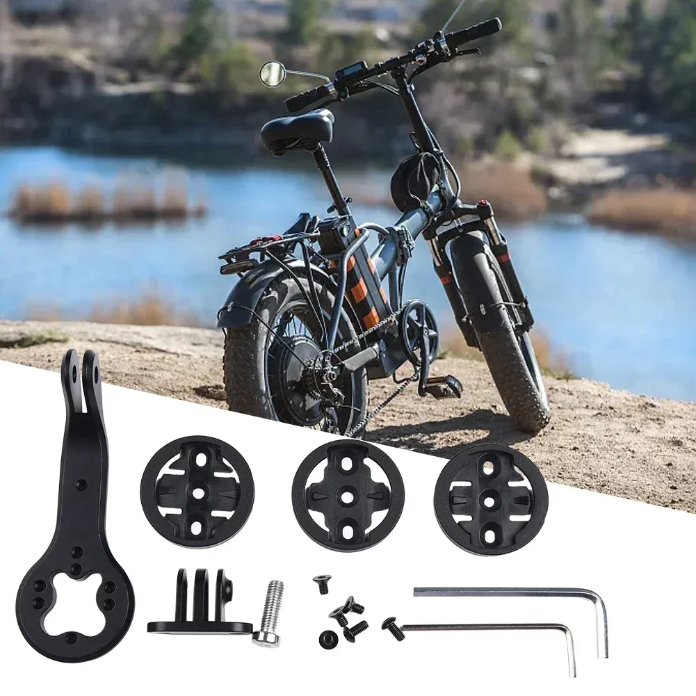 Support Vélo Pour GPS Garmin/Wahoo - Compatible VTT, En Aluminium, Facile à Installer
