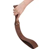 46.5CM Genuine Leather Horse Whip Handmade Walnut wood Handle,Horse Training Crop Equestrian Riding bat Submissive for Horse 2