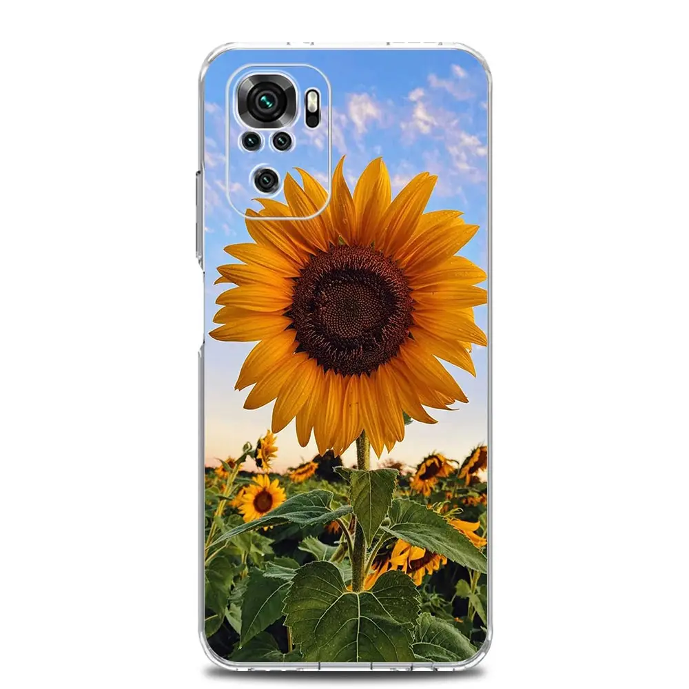 Sunflower Yellow Soft TPU Phone Case Cover