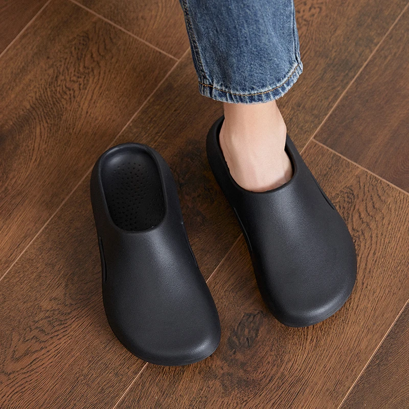 Men slippers indoor garden clogs water proof chef shoes beach sandal slippers pet workers outdoor fishing shoes