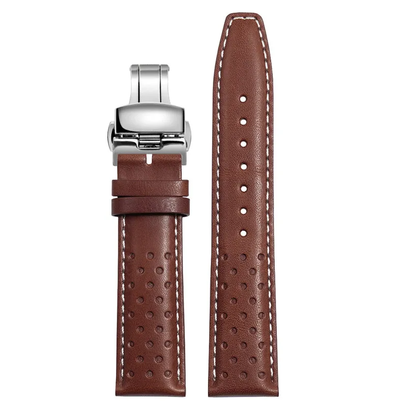 Men's 22mm Leather Watch Strap - Premium Quality Strap