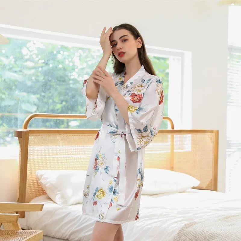 Women's Thin Simple Knee-Length Short Nightgown Pure Desire Style Sexy Home Wear V-neck Casual Loose Short Sleeve Pajamas 2024